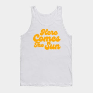 Here Comes The Sun. Fun Summer, Beach, Sand, Surf Design. Tank Top